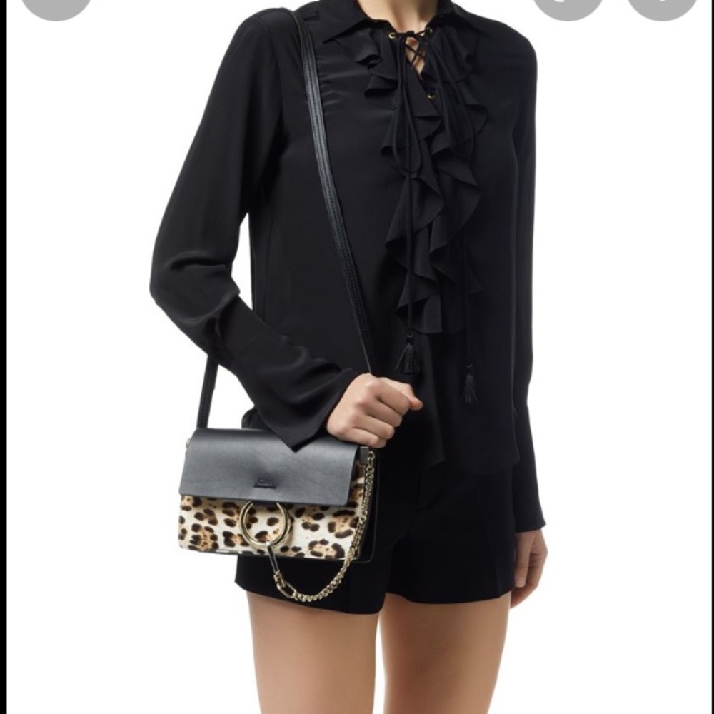 Chloe Faye crossbody leopard bag